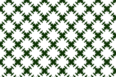 Yüksek kontrastlı çiçek biçimleri ve hilal kavisleri arka planda ritmik bir görsel akış yaratıyor..