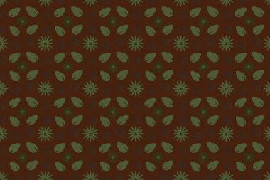 Karanlık yüzeyde pürüzsüz çiçek deseni