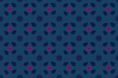 Kusursuz mavi çiçek desenli arka plan