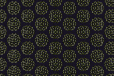 Süslü baskı tekstil için idealdir. Cesur bir geometrik mavi çiçek deseni. Dekoratif desen.