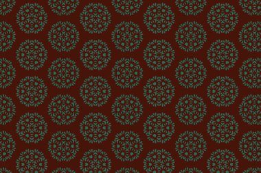 Süslü baskı tekstil için idealdir. Cesur bir geometrik mavi çiçek deseni. Dekoratif desen.