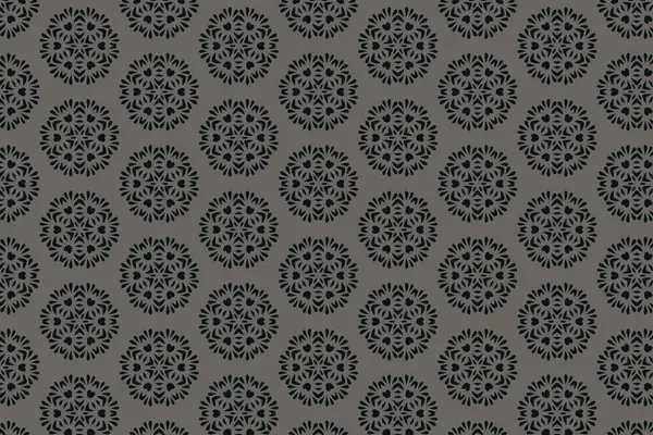 Süslü baskı tekstil için idealdir. Cesur bir geometrik mavi çiçek deseni. Dekoratif desen.