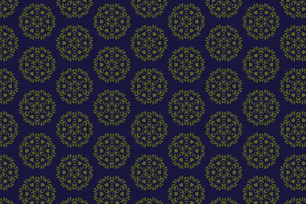 Süslü baskı tekstil için idealdir. Cesur bir geometrik mavi çiçek deseni. Dekoratif desen.