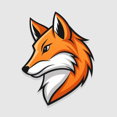 Logo maskot tasarım vektör modern ve amblemi tarzı ile tilki. Fox baş Gösterim amacıyla spor ekibi ve yazdırma tshirt.