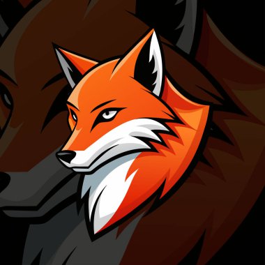 Logo maskot tasarım vektör modern ve amblemi tarzı ile tilki. Fox baş Gösterim amacıyla spor ekibi ve yazdırma tshirt.