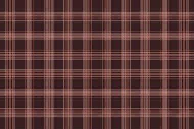 Koyu kahverengi arka planda ince pembe çizgiler olan ekose desenli. Klasik ve modern stil.