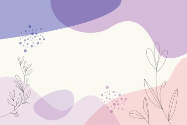 El çizimi sanat vektörü düz tasarım ile soyut arkaplan