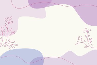 El çizimi sanat vektörü düz tasarım ile soyut arkaplan