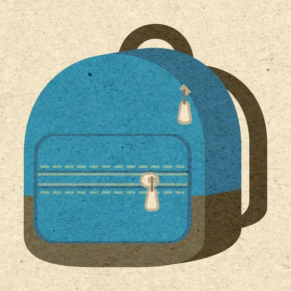 Klasik çanta okul simgesi