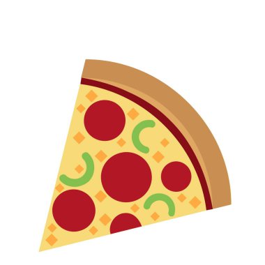Pizza dilimi vektör çizim