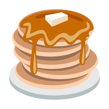 Şuruplu krep yığını.