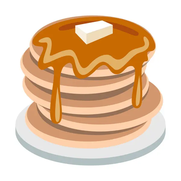 Şuruplu krep yığını.