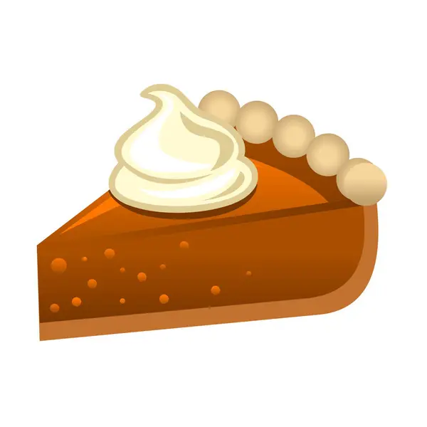 Beyaz arkaplanda izole edilmiş pasta, vektör illüstrasyonu