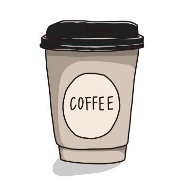 Kahve fincanının vektör çizimi