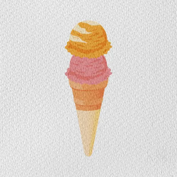 Krema külahının vektör çizimi.