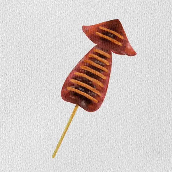 Bir çatalda ızgara et.