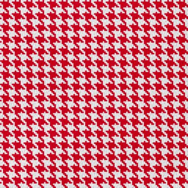 Kırmızı ve beyaz kalpleri olan kusursuz bir desen.