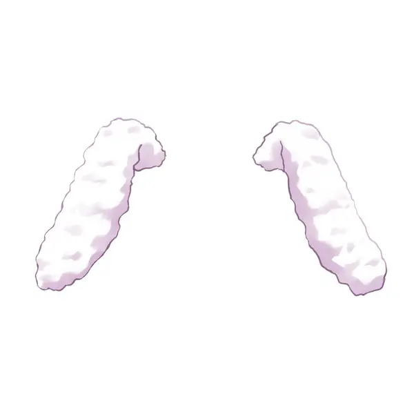 Suluboya el çizimi çizgi film şekeri