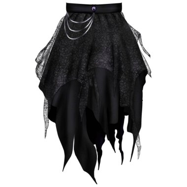 Beyaz arkaplanda ipek etek