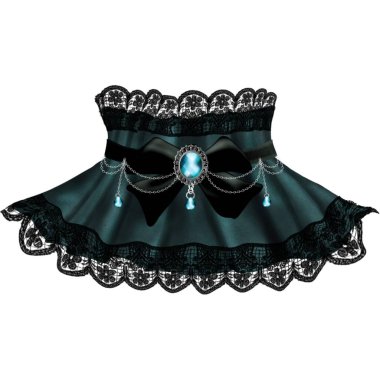 Zarif mavi dantel elbise