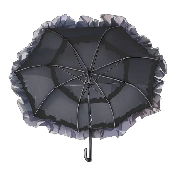 Beyaz arkaplanda şemsiye izole