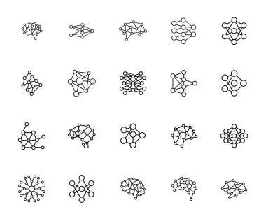 Yüksek kalite yapay zeka simgesi yapay zeka seti makine öğrenimi, robotik, otomasyon ve akıllı yapay zeka tasarımları için mükemmel. Temiz, ölçeklenebilir vektör simgeleri.