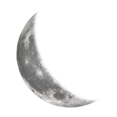 Sütanne Hilal (Ay Faz) - izole png arkaplan, 