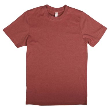 Marron rengi Düz tişört tasarım modeli için, izole png arkaplan.