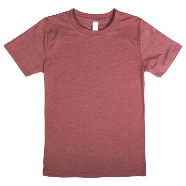 Koyu kahverengi düz tişört tasarım modeli için, izole png arkaplan.