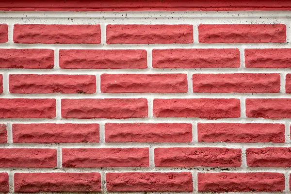 Kırsal Bina Tasarımı 'nda Beyaz Havan ile Kırmızı Tuğla Duvar, Gerçek Fotoğraf, Doğal Kırmızı Duvar