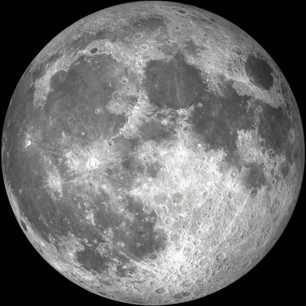 Dolunay Yüksek Detaylı Gösterim Kraterleri ve Ay Özelliklerinde Yakalandı, 