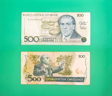 Eski Brezilyalı koleksiyoncu & # 39; 'un Heitor Villa-Lobos resmine sahip 500 cruzados notu