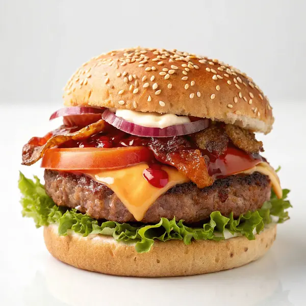 Hamburger resmi hamburger eti.