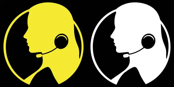 Kulaklıklı bir çağrı merkezi kadın ajanının tasviri, sanal yardımı temsil etmek için mükemmel, uzaktan teknoloji desteği, çevrimiçi müşteri hizmetleri, ve iletişim tabanlı iş platformları. Kulaklık takmış bir kadın çağrı merkezi ajanı tasviri.