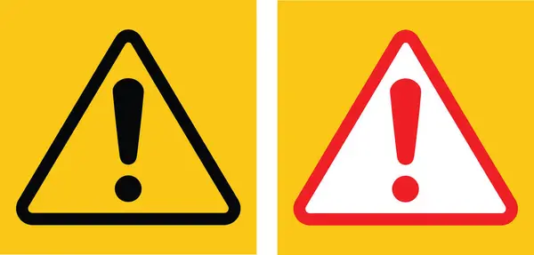 Genel tehlike uyarısı simgesi ünlem işareti ile, genellikle endüstriyel ortamlarda ve kamu güvenliği uyarılarında kullanılır. Kalın ünlem işareti içeren uyarı işareti