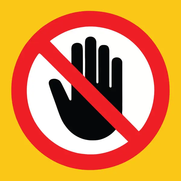 Kamu Güvenliği ve Malzeme Koruma için kullanılan Kırmızı / Kırmızı / Kırmızı Sembolle Güvenlik İşareti Dokunmayın. Uyarı İşareti Endüstriyel Güvenlik, Hassas Ekipman veya Tehlike Bölgesi Sembollerine Dokunmayın