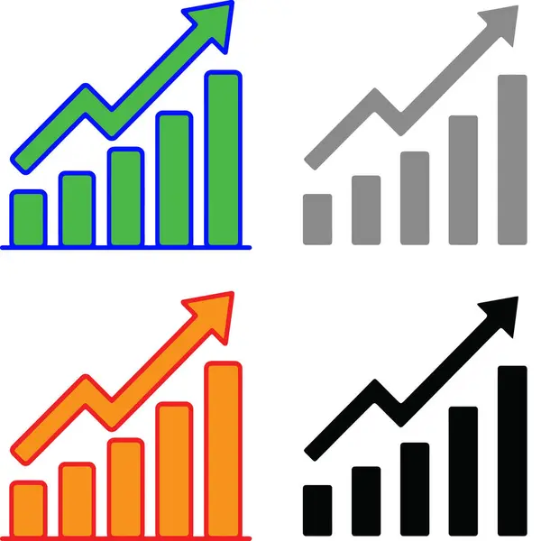 Finansal Performans Çizelgesi İş Büyüme Grafiklerini Yukarı Oklar, ROI, Gelir Ölçümü, Satış Stratejisi ve Çevrimiçi Pazarlama Kontrol Panoları için Kullanıldı. İş Analizi Grafik Çizim Paketi