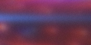 Kırmızı mor ve mavi renklerin gradyanı olan tanecikli soyut bir arkaplan. Yatay bir mavi şerit görüntüyü böler. Doku sert ve gürültülü..