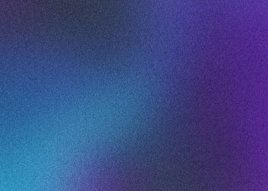 Mavi ve mor renkleri olan eğimli bir arkaplan. Görüntü ince taneli bir dokuya sahip. Renkler sorunsuzca karışıyor ve görsel bir geçiş yaratıyor..