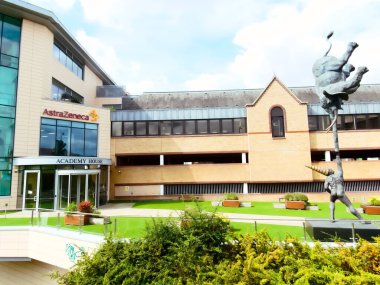 Cambridge, Cambridgeshire / Birleşik Krallık - 23 Ağustos 2025: AstraZeneca Academy House, Cambridge, Birleşik Krallık.