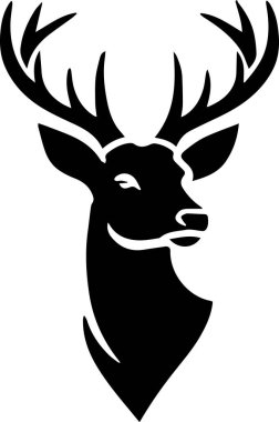  geyik başı silueti Yazdırma