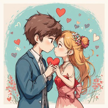 Parkta güzel, genç bir çift. Aşıkların portreleri. Sonbahar. Bahar. Sevgililer Günü Tatili.