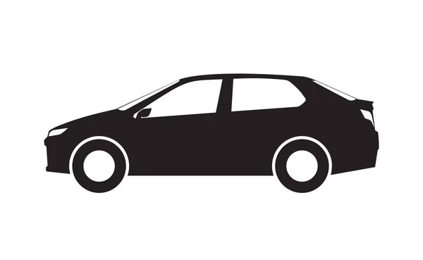 Дизайн Иконки Автомобиля Вид Сбоку Символа Автомобиля Веб Сайта Логотип — стоковый вектор