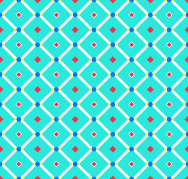 Kalıp tasarımı Kare ızgarası ambalaj kağıdı, vektör için pürüzsüz desen