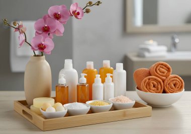 Orkideler ve Banyo Ürünleri ile Spa ve Sağlık Hayatı