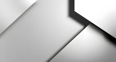 Soyut beyaz ve gri arkaplan, modern tasarım şablonu. 3D görüntüleme. vektör illüstrasyonu