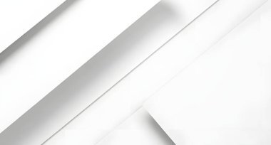 Soyut beyaz ve gri renkli, geometrik şekilli modern tasarım arka planı. vektör illüstrasyonu.