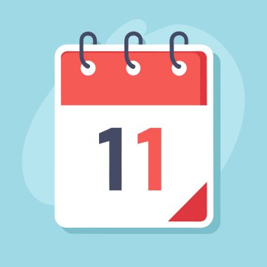 Takvim simgesi vektör illüstrasyonu