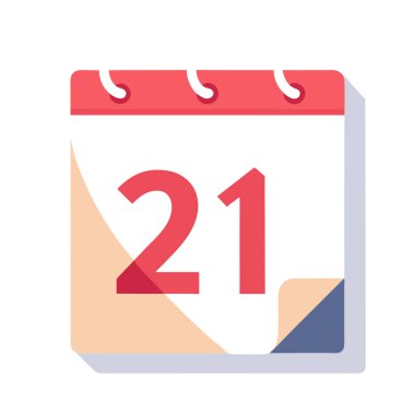 Takvim simgesi vektör illüstrasyonu