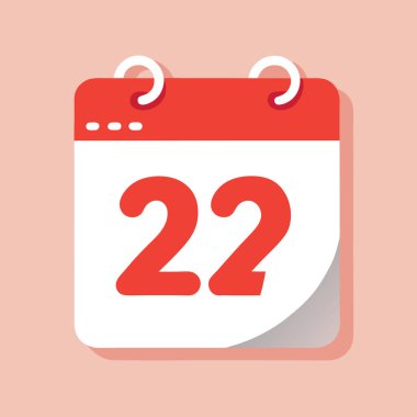 Takvim simgesi vektör illüstrasyonu